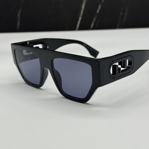 NEW FE40108U 01V FENDI SUNGLASSES SHINY BLACK UNISEX EYEWEAR FENDI main image 11